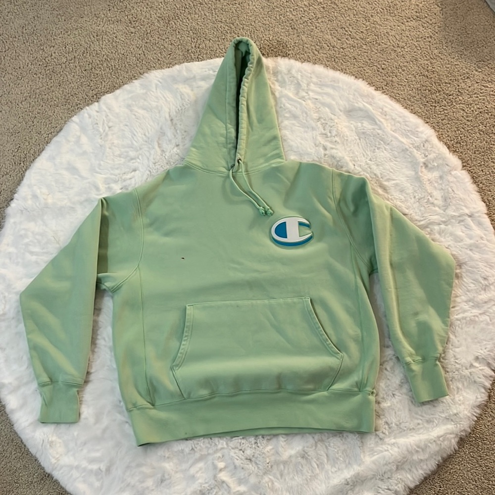 Mint green Champion hoodie
